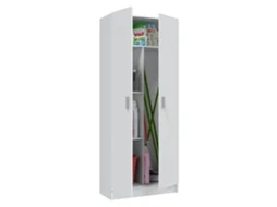 Armário multiusos 2 portas 3 zonas Branco 73 x 180 x 37cm cm