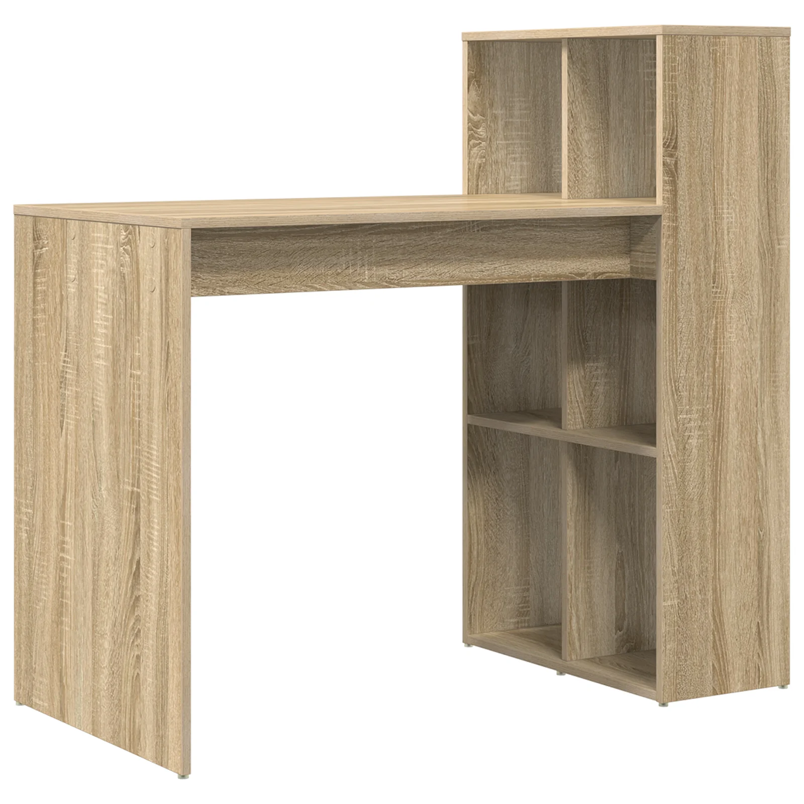 Conjunto 1 Mesa De Escritório Em Casa Vidaxl Castanho Derivados De Madeira (108 X 55 X 103.5 Cm)