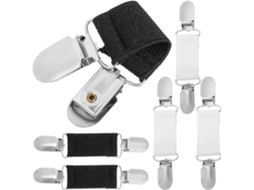 Conjunto de 6 Prendedores Roupa em Liga Metálica e Tecido. Fixação Firme Fácil Usar. para CHABERLU