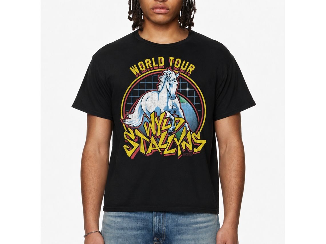 Rockinstone Bill And Ted Wyld Stallyns Black Adult Shirt Size:xl