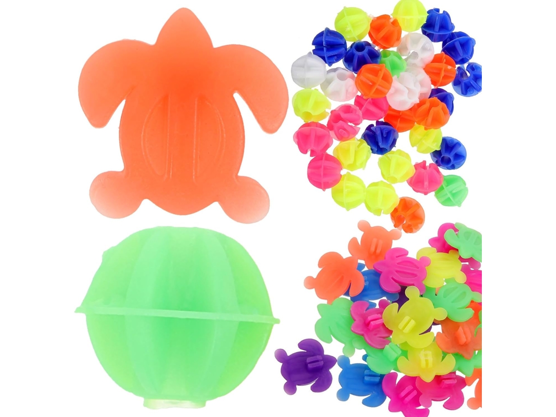 Conjunto De 61 Contas Coloridas Para Decoração De Raios De Bicicleta, Em Plástico Liso, Para Meninos E Meninas.