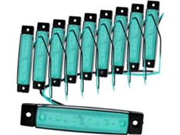 Conjunto De 10 Barras Luz Led Verdes Para Caminhões E Reboques,luzes Sinalização Lateral,