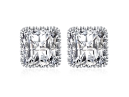 Brincos De Ouro Platina Zircão De Cobre Aparência Elegante