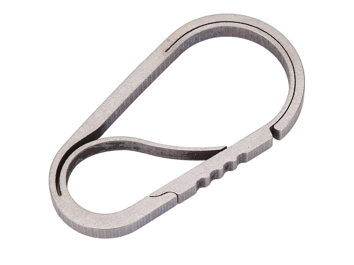 Gancho de Chave de Titânio para Camping e Trekking