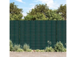 Vidaxl 4 Pcs Painéis Privacidade P/ Jardim 35x0,19 M Pvc Verde Fosco