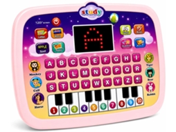 Tablet De Aprendizagem Eifson Soletração Abc Fala Teclas De Piano 6 Modos - Rosa