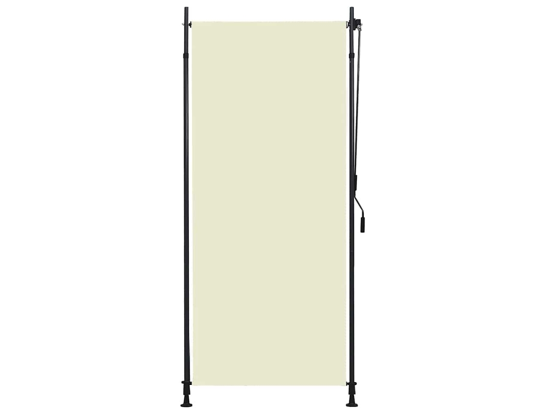 Vidaxl Estore De Rolo Para Exterior 100x270 Cm Creme