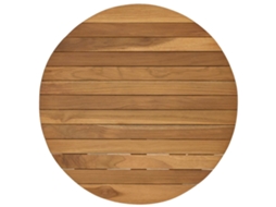 Vidaxl Tampo De Mesa Ø 50 X 3,5 Redondo Madeira De Teca Sólida Natural