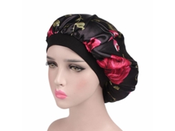 Touca de seda macia 2026 com faixa longa para dormir, confortável e ideal para quem sofre de queda de cabelo.