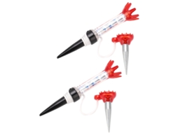 Lurelia Acessório Golfe 2 Suportes Magnéticos Inquebráveis Para Tacos De Golfe, Plástico, Vermelho