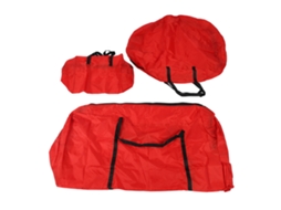 Conjunto de Sacos de Armazenamento para Árvore de Natal Artificial Grande Capacidade Impermeável Oxford Vermelho com S/MARCA
