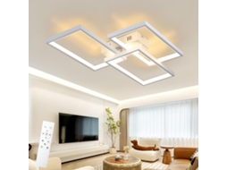 Zmh Luminária De Teto Led Moderna Com Controle Remoto - Luminária De Metal De Design Para Quarto