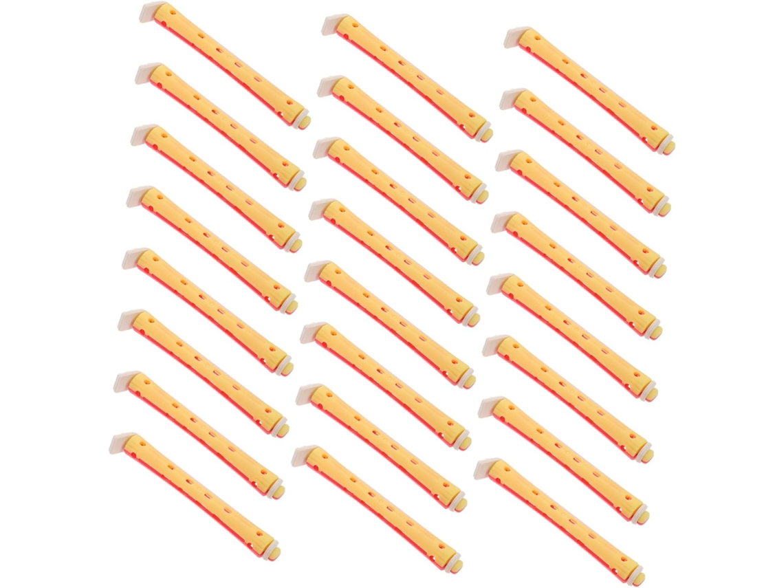 Conjunto De 24 Rolos Plástico Para Modelar O Cabelo