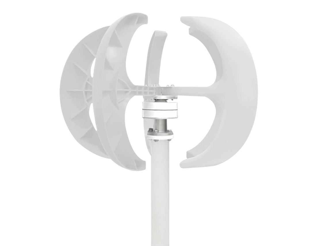 Gerador Eólico, Potência De 600w, Design Com 5 Lâminas, Branco