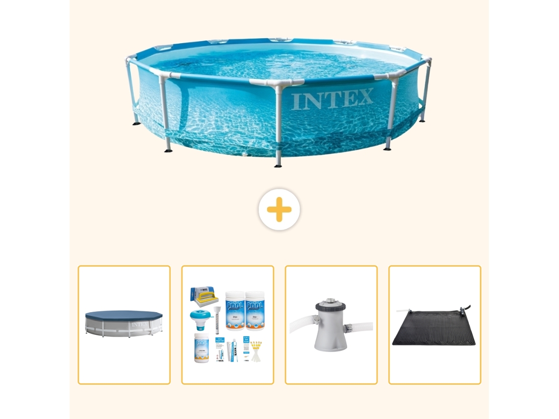 Intex Piscina Com Estrutura Redonda - 305x76 Cm - 5-peças Scb4