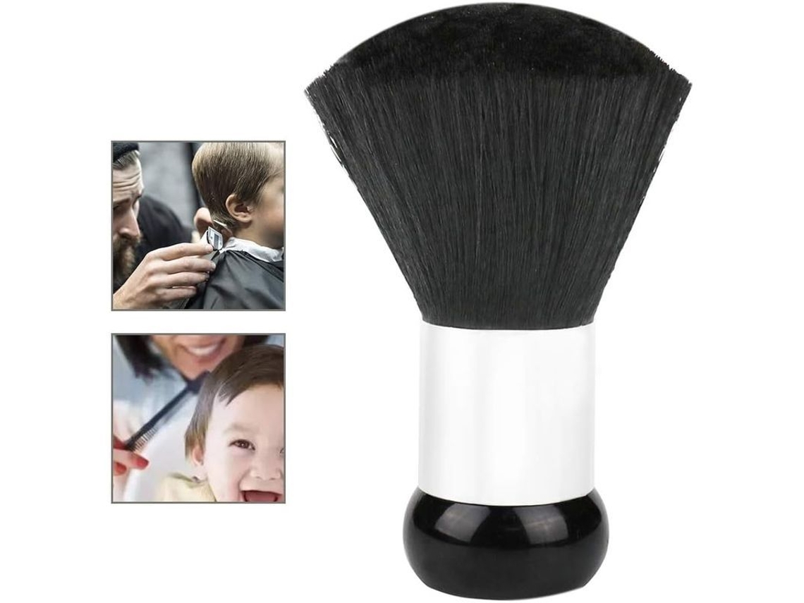 2025 Cepillo De Pelo Suave De Cerdas De Nylon Para Peluquerías Y Barberos Con Mango Ergonómico Y Base Vertical Negra
