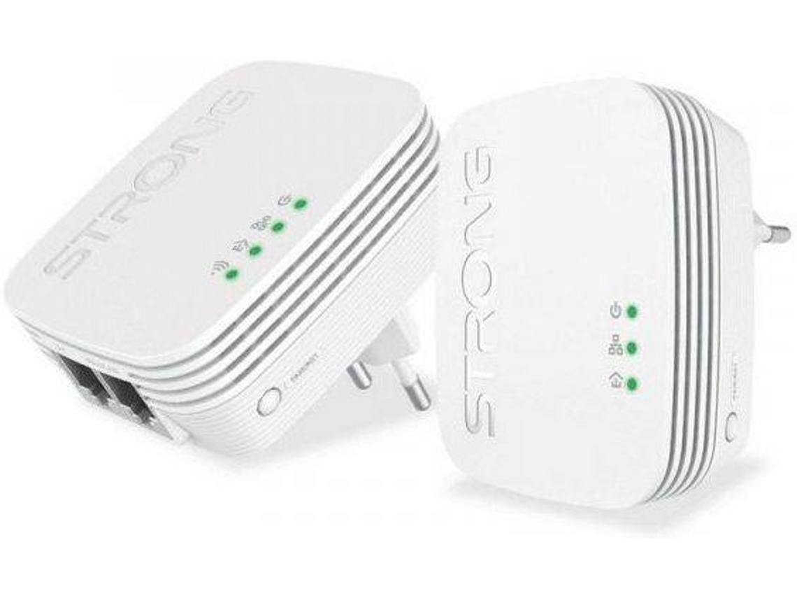 Pacote de 2 Tomadas Cpl de 600 Mbps Forte Powerlwf600Duomini Estender a Rede Wifi Caixa de Internet Compatível