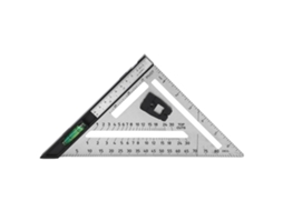 Régua Triangular De Marcenaria 7 Polegadas Com Nível De Bolha Régua Quadrada De Metal Escala Dupla