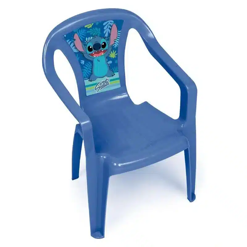 Silla De Plástico Infantil Azul De Disney Stitch Arditex Wd16140 Arditexp24