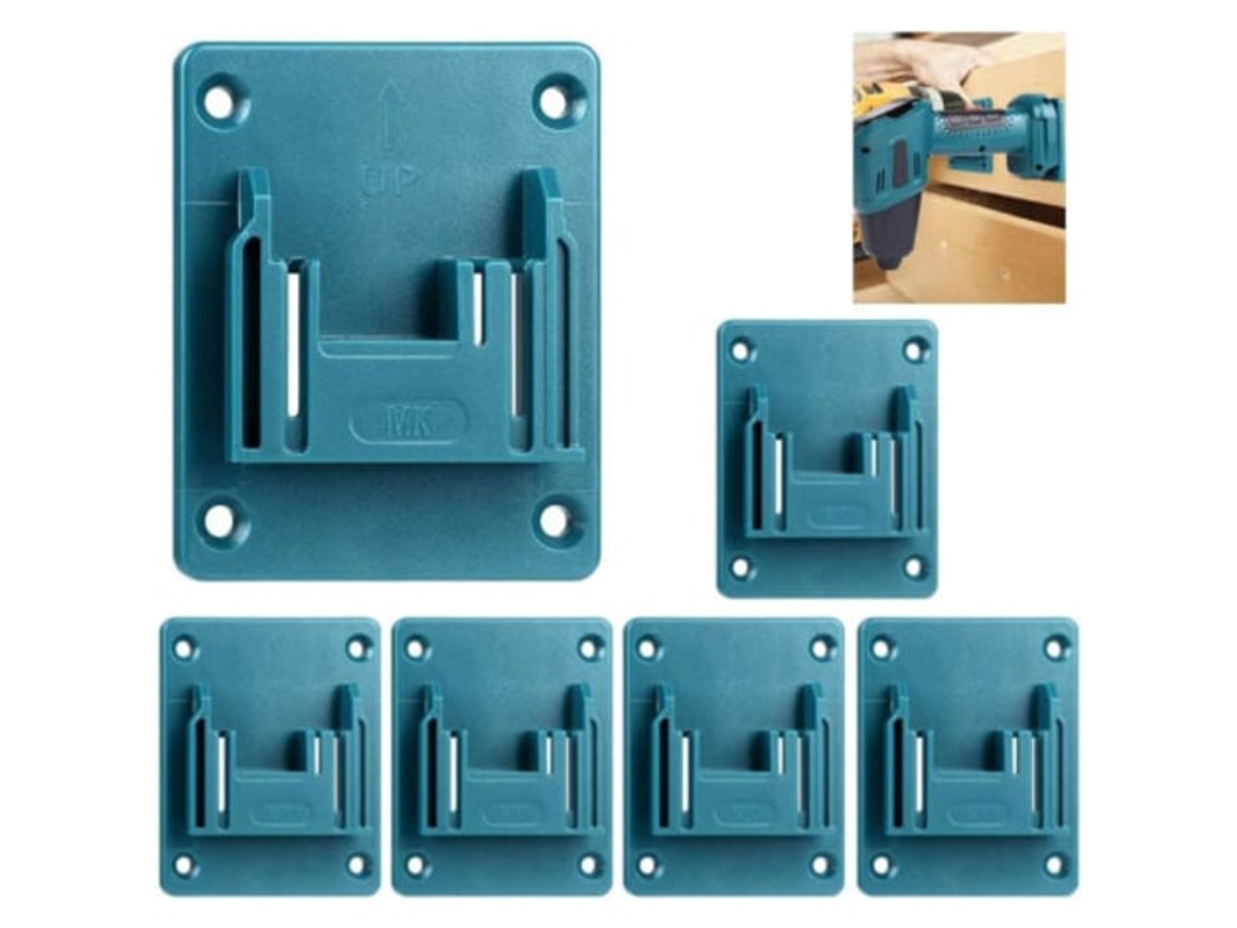 Suporte de Parede AQUAFORGE para Ferramentas Elétricas Makita 18V, 6 suportes