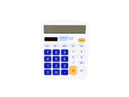 Calculadora De Mesa 12 Dígitos Dual Power Com Display Lcd Solar Azul Escuro