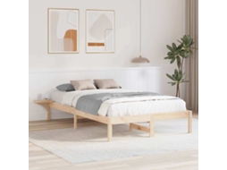 Vidaxl Estrutura da Cama Natural 120 X 190 Cm