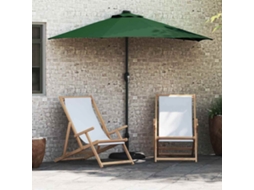Vidaxl Guarda-sol De Jardim Verde 294 X 150 X 223 Cm Poliéster E Aço