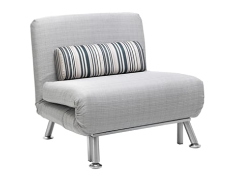 Cama Dobrável, Poltrona E Cama De Hóspedes, Sofá Cama, Colchão Dobrável, Metal, Cinza, 75x70x75cm Hvorstur