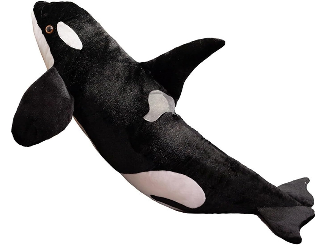Boneca De Pelúcia Orca, Brinquedo Baleia Assassina Macia E Realista,