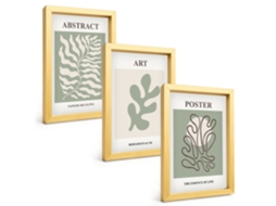 Composição De Quadros Padrões De Pôsteres De Plantas De Matisse Espelharte (3 Peças 20x30 Cm)