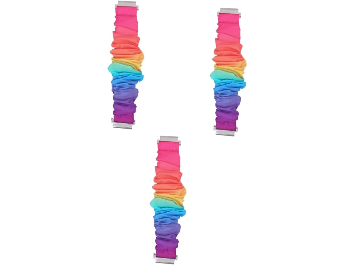 Conjunto De 3 Pulseiras Tecido Para Relógio, Pulseira Moderna Em