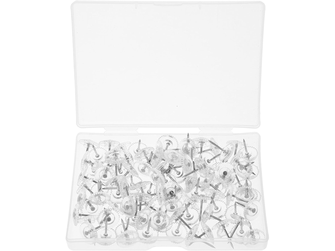 Tidtaleo Tachinhas Transparentes, Organizadores, 2 Caixas, Formato de Engrenagem, Material Plástico e Metal, para