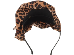 Faixa De Cabelo Feminina Com Estampa De Leopardo E Nó, Acessório Para Cabelo Em Tecido Respirável E Elástico.