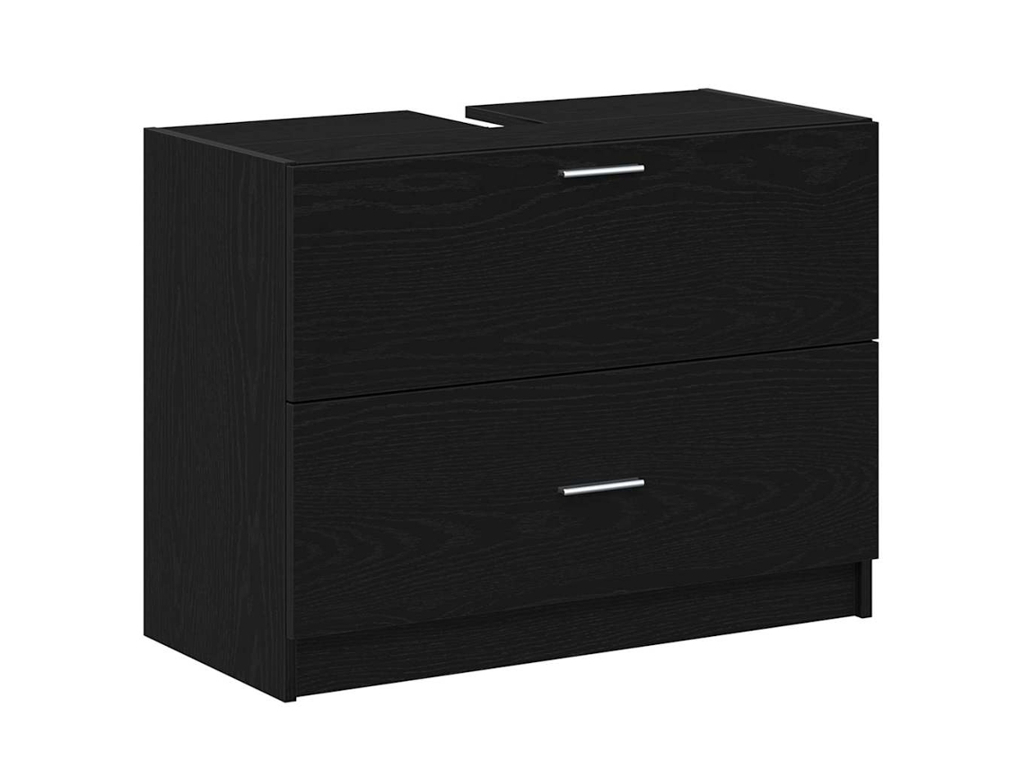 Armário de Banheiro com Gaveta Carvalho Preto 78x37x59 cm MAISON EXCLUSIVE
