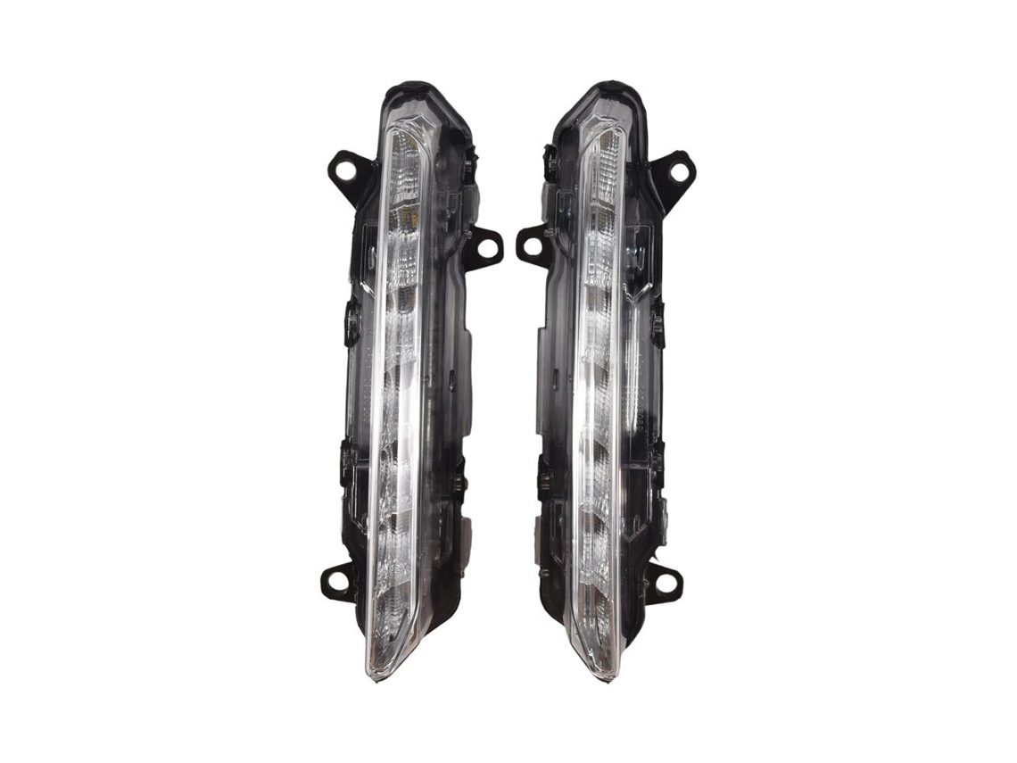 1 Par de Luzes de Condução Diurna em Led (e+d) para Classe S 09 13 W221 S350 S500 (2218201856 / 2218201756) (drl)