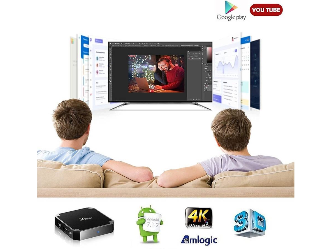 Box Smart TV X96 X96 Mini (Android - 4K Ultra HD - 2 GB RAM - Wi-Fi)