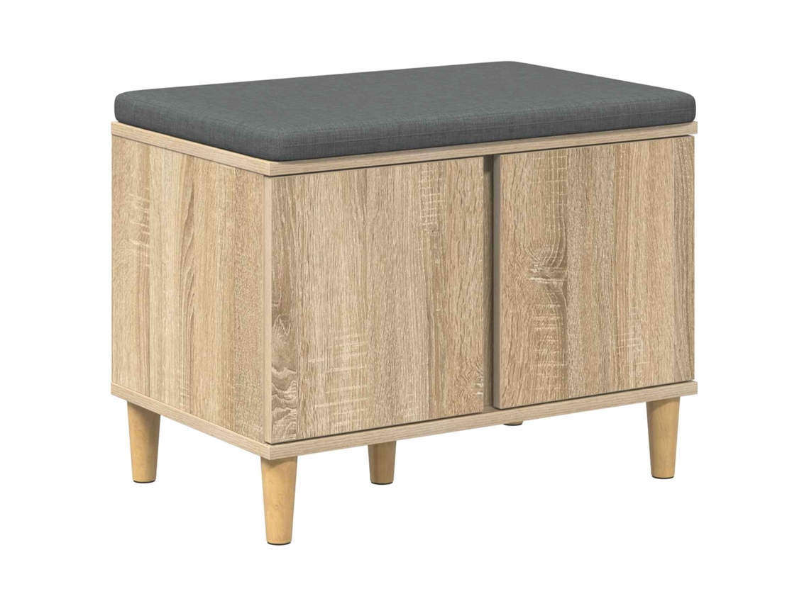 Banco de hall com Almofada Carvalho Sonoma 60x38x46 cm MAISON EXCLUSIVE