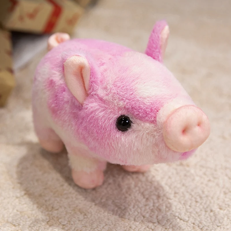 Brinquedo de Pelúcia de Porquinho Fofo e Realista de 23cm em Estilo Anime MDUG (rosa 23cm)