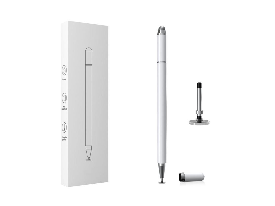Lápiz Digital Universal 3 en 1 con Punta de Disco para Pantallas Táctiles