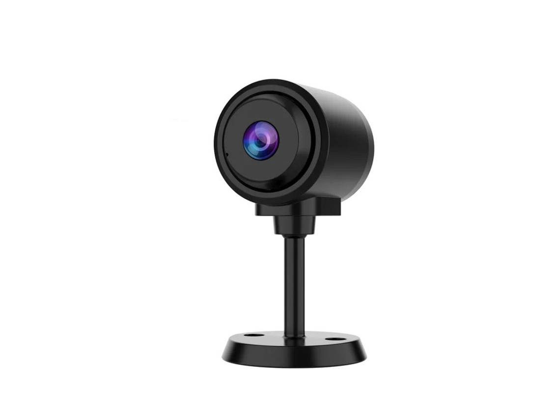 Minicâmera Bestvite com WiFi de 2,4 GHz, visão noturna infravermelha e monitor de bebê (preto)