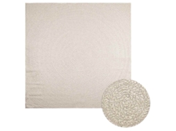 Vidaxl Tapete Zizur Creme 240x240cm Aspeto De Juta Interior E Exterior