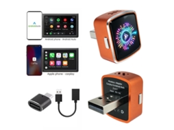 Adaptador Carplay Sem Fios 2 Em 1, Plug And Play, Ligação Rápida E Estável Para Ios 10+ E Android 11+ Hexinyigjly