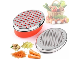 Fatiador De Queijo E Vegetais Com Recipiente Para Alimentos Tampa Aquaforge (vermelho)
