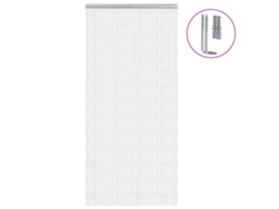 Chain Door Fly Screen, Chain Door Fly Screens Vidaxl Prateado Alumínio (100 X 212 Cm)