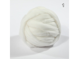 Fio De Lã Grossa, Tricô De Braço Grosso, Super Macio, Bola Gigante Rovin Branco Perfeito Slowmoose