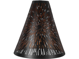 Abajur de Mesa em Ferro Cm com Design Preto e Dourado. SFUSHOS
