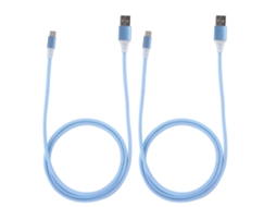 Cabo de dados com luz LED, 2 unidades, Type C, EOOCOO