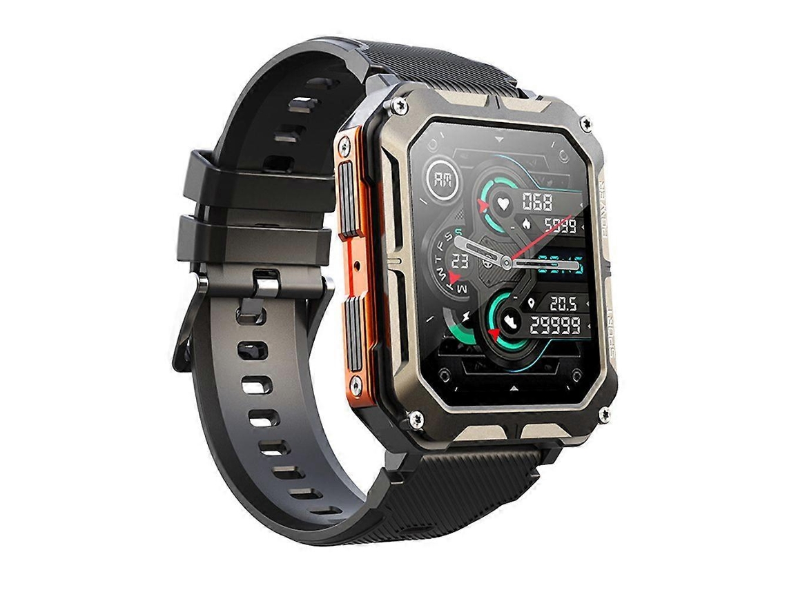 Relógio inteligente militar Ly Ebike Tactical Rugged Fitness Tracker para homens (atende e faz chamadas)