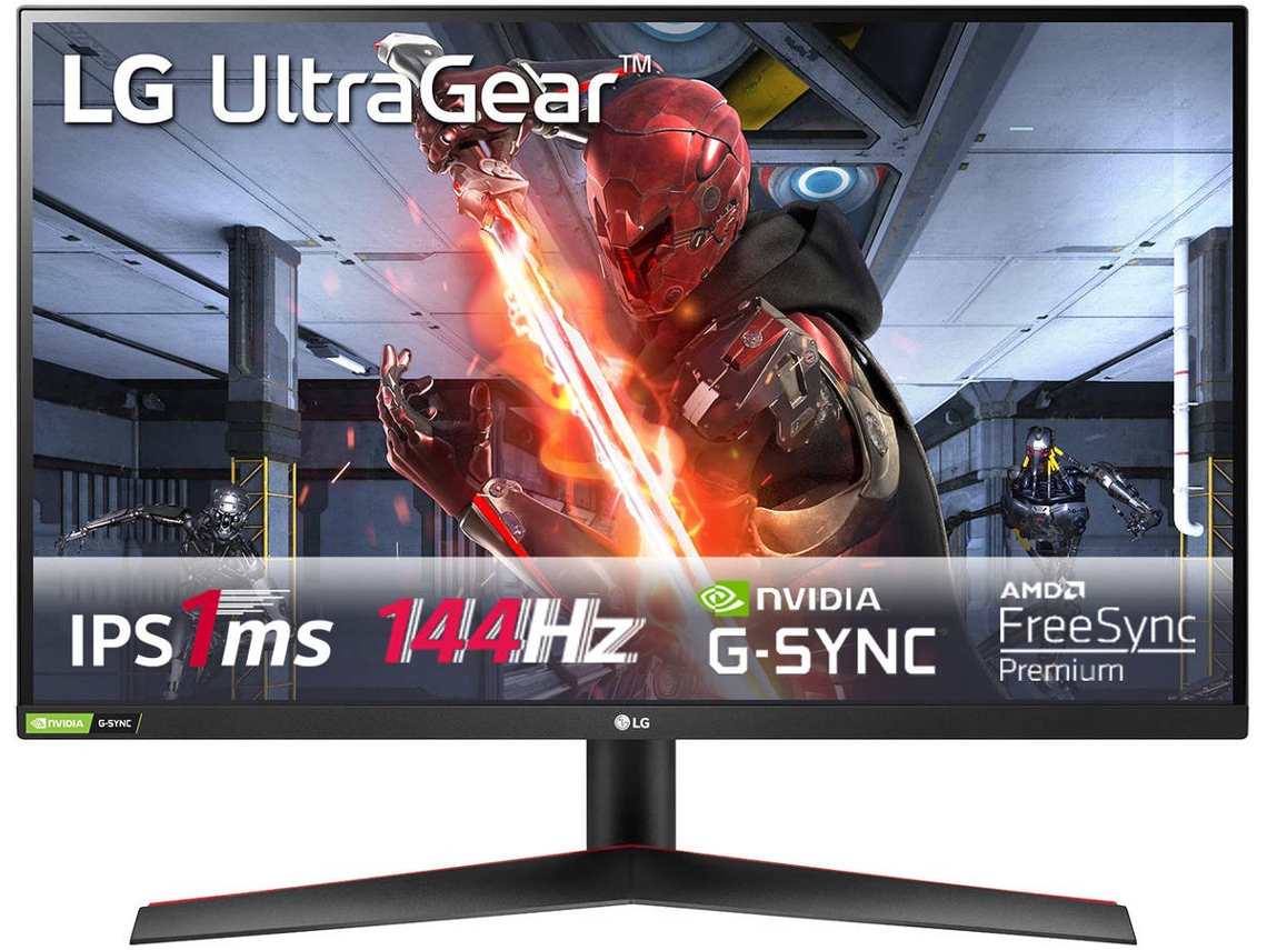 Monitor Gaming LG 27GN800-B (27'' - 1 ms - 144 Hz - AMD FreeSync Premium)
