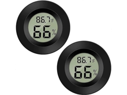 Mini Higrômetro Digital, Termômetro E Medidor De Umidade Para Ambientes Internos, Com Monitor Lcd.
